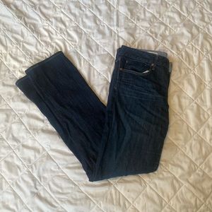 Gap 1969 Real Straight 31/12L dark wash jeans